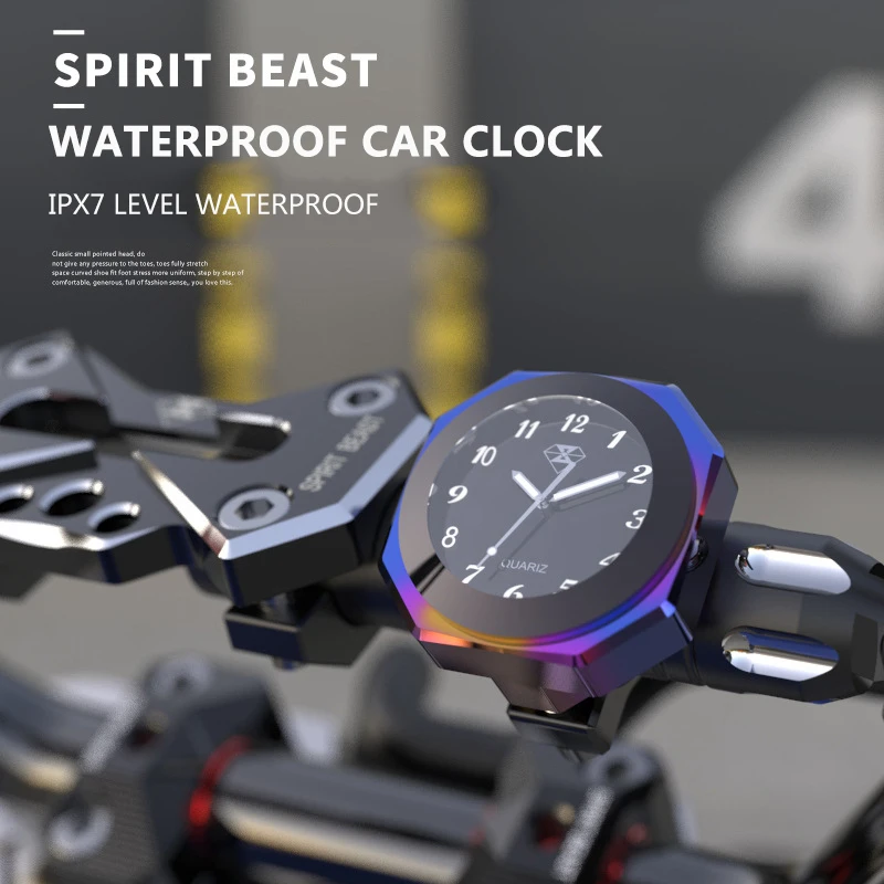 Часы на руль мотоцикла SPIRIT BEAST универсальные водонепроницаемые аксессуары для