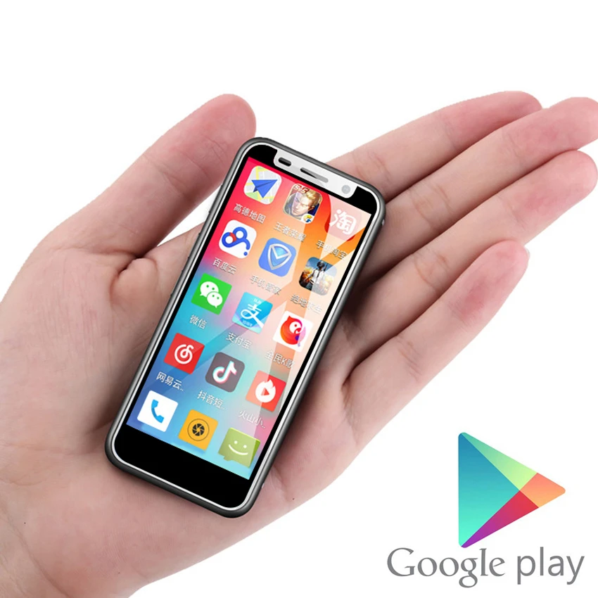  Support Google Play 3.4 inch small mini 4G Smartphone Android 8.1 fingerprint Dual SIM Quad Core Un