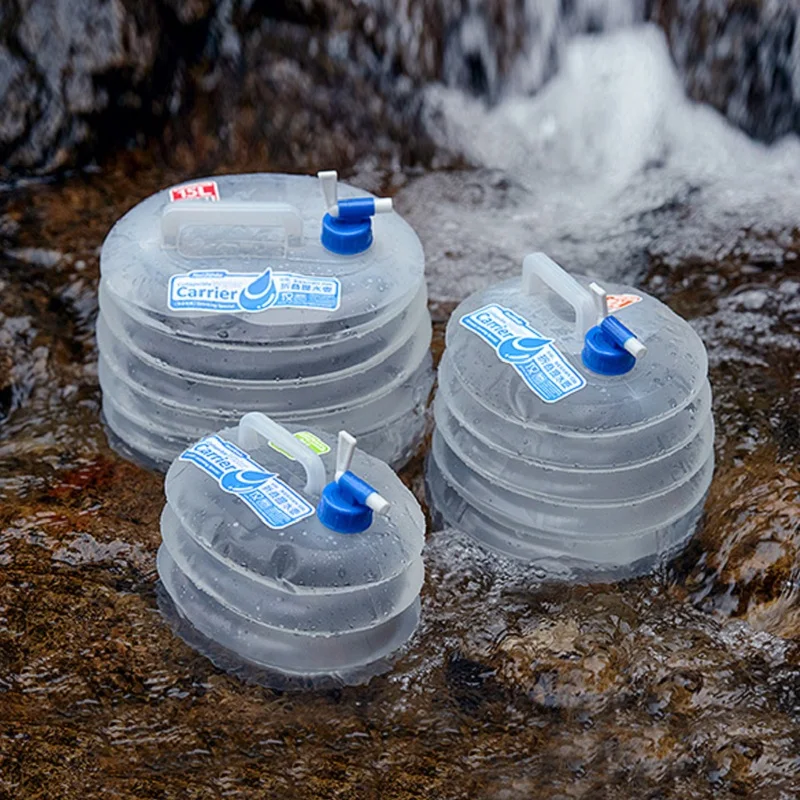 Походные сумки для воды 5/10/15L Открытый походный ультралегкий портативный контейнер для воды складной водный Кемпинг складное ведро