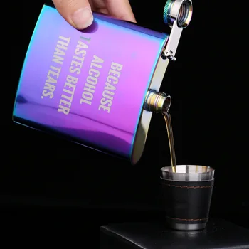 

6 oz Portable Stainless Steel Lady Hip Flask Whiskey Wine Alcohol Woman Flagon Bottle Travel Drinkware For Gifts