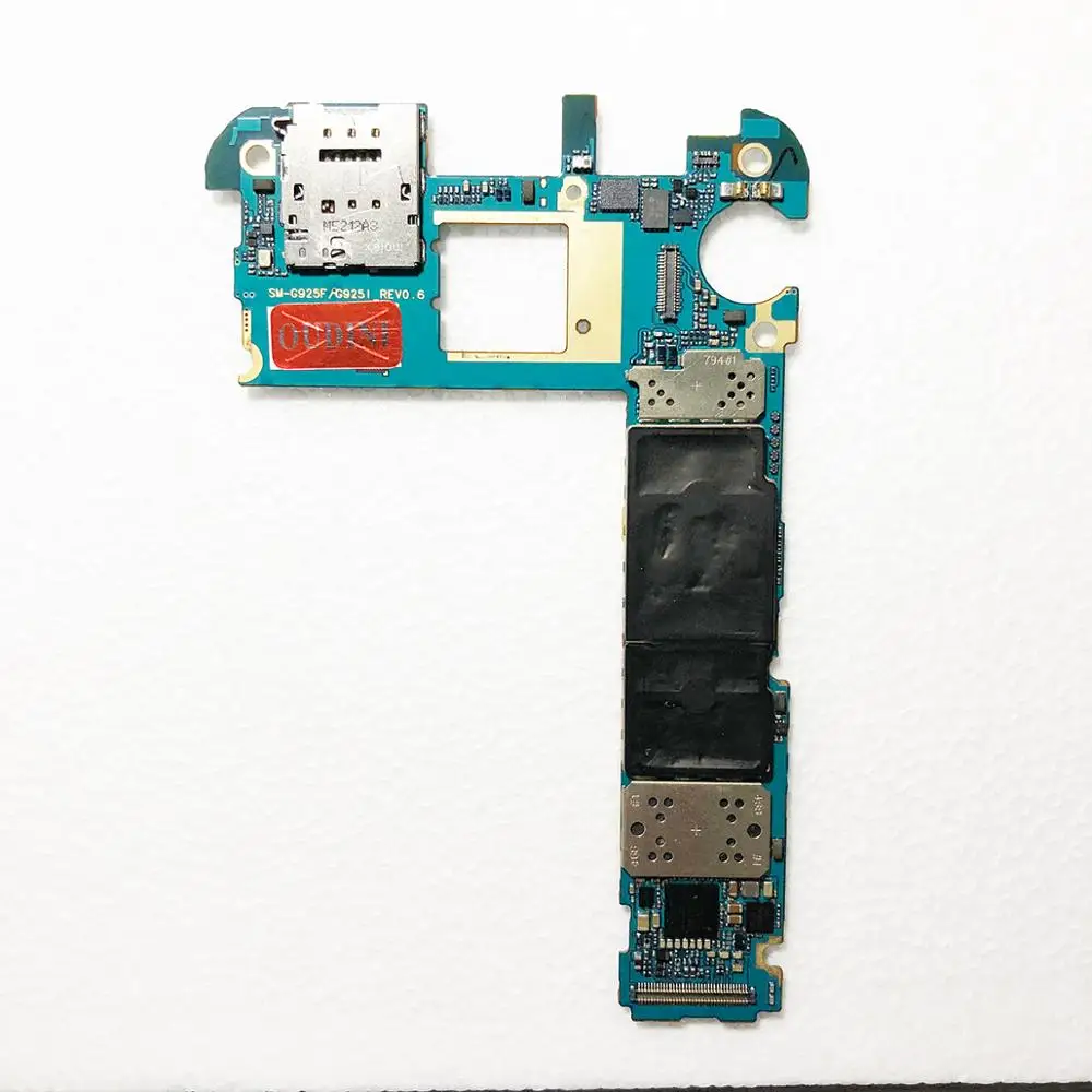 

OUDINI 100 % UNLOCKED 64GB Original Unlocked for Samsung Galaxy S6 Edge G925F Motherboard,Europe Version S6 G925F Mainboard