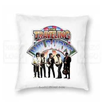 

Travelling Wilburys Pillow case Group Shot White 100 Women Men