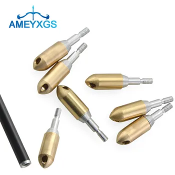 

6/12/24pcs 125Gr Archery Copper Whistle Screw Tips Arrowheads Points Broadheads Practice Arrow Head Hunting Shooting Accessories