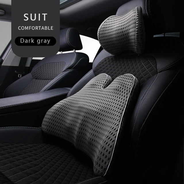 Car Headrest Neck Pillow Support Universal Soft Neck Pillows Cushion Memory Foam Lumbar Pillow Back Support Interior Automotive 21