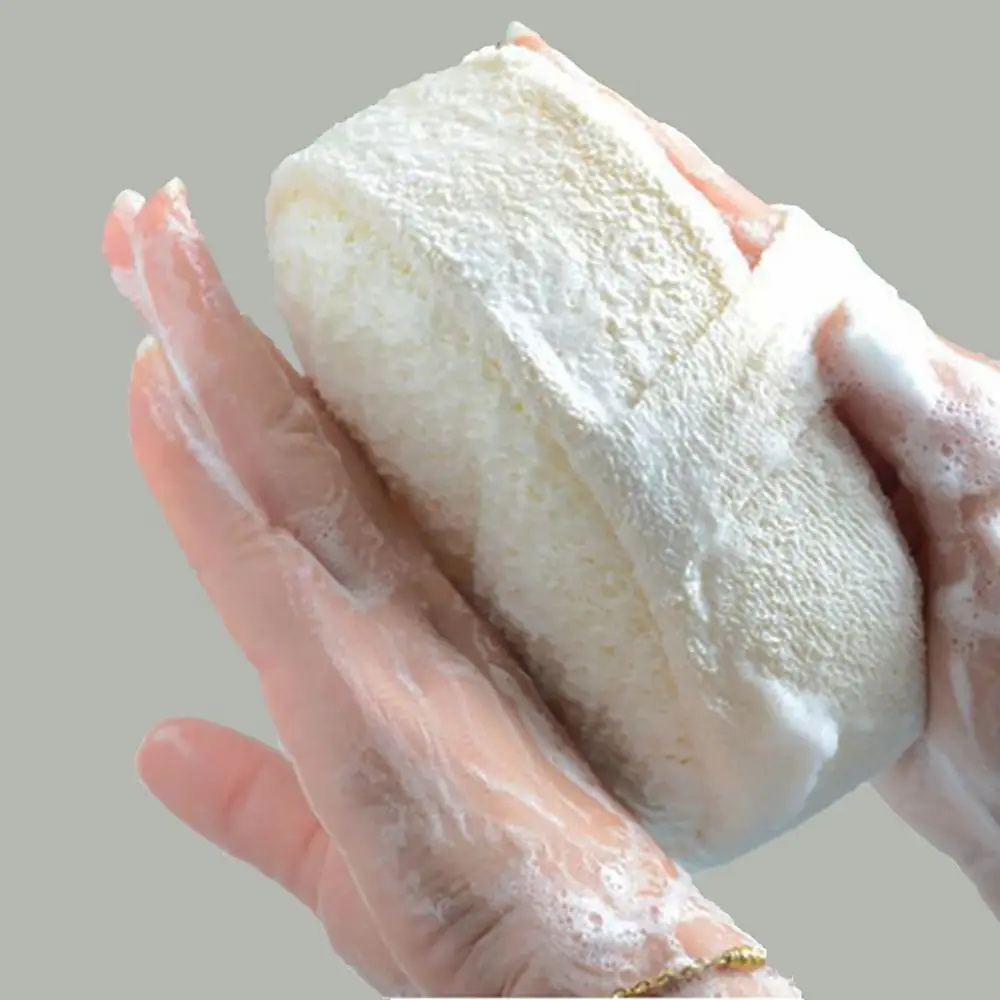 

1pc Natural Loofah Sponge Bath Ball Soft Shower Sponge Body Cleaner Portable Body Massager Relax Skin Care Bathing Accessories