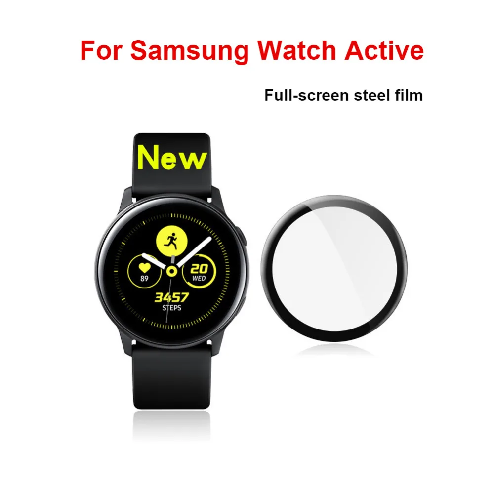 Для galaxy watch active 6D изогнутый протектор для samsung galaxy watch active SM-R500 полный охват мягкий экран защитная пленка