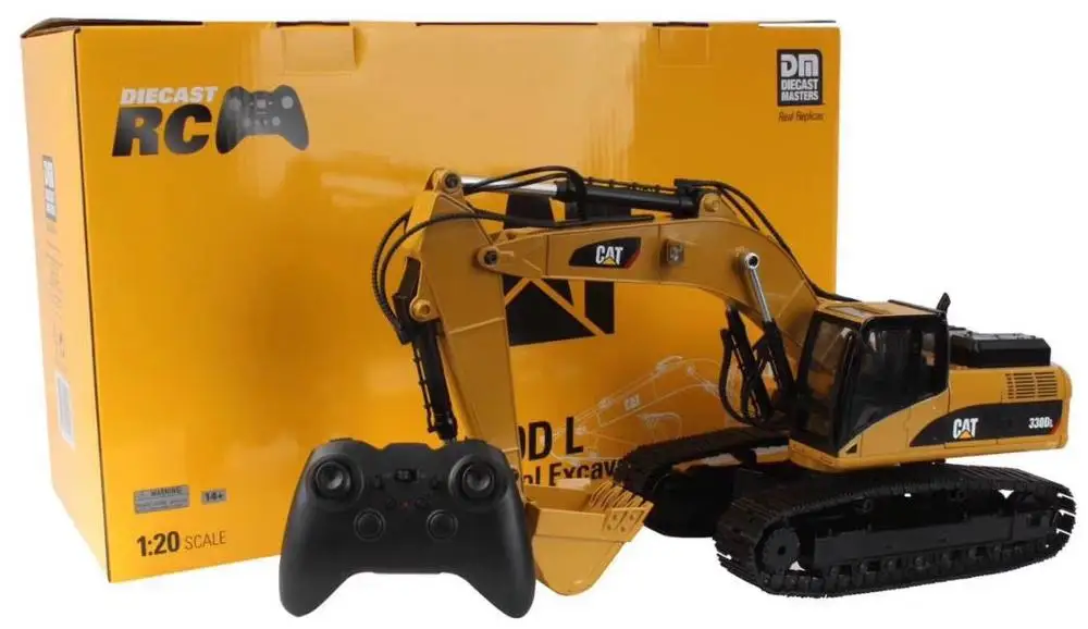 Новый DM 1/20 кошка 330DL радио Управление литой экскаватор RealWORK | Игрушки и хобби