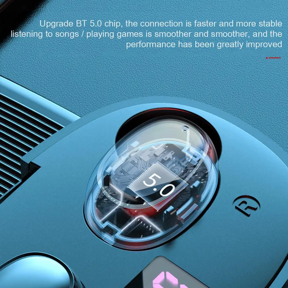 Bluetooth Headset Tws Wireless Headset Stereo Headset Ios android Mobile Phone HD Call Mini In ear Sports 5 0HIFI Supports 5 0