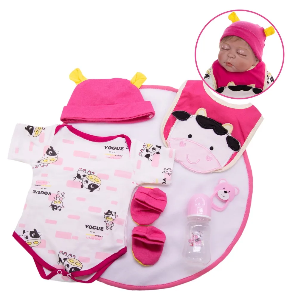 NPK Lifelike 23 Boneca Возрожденный ребенок спящий 58 см полный Силиконовый Reborn Baby Dolls Девушки Мода Подарки на день рождения ребенка DIY игрушка