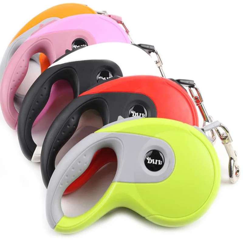 3M/5M Dog Leash Automatic Retractable Nylon Dog Lead Extending Puppy Walking Running Leads For Small Medium Dogs Pet Supplies