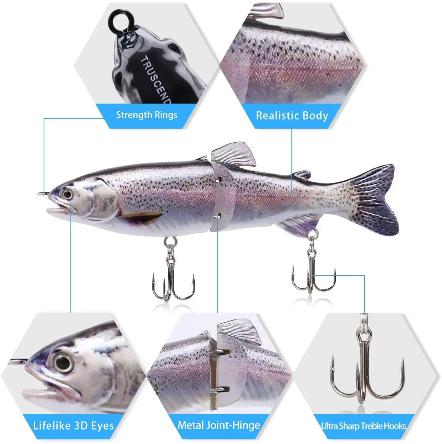 Рыболовная приманка 13 см/18 см Мульти соединенная Swimbait воблеры жесткая рыболовные