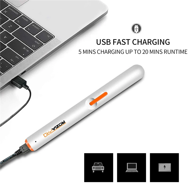 Nose Trimmer Mini Epilator for Nose & Ear Hair with USB Fast Charging Painless Dual-Edge Mute Motor Portable Electric Trimmer 6