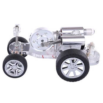

New Tank Type Stirling External Gas Turbine Engine Model Stirling Physical Experiment Engine With Advanced Rubber Wheel New