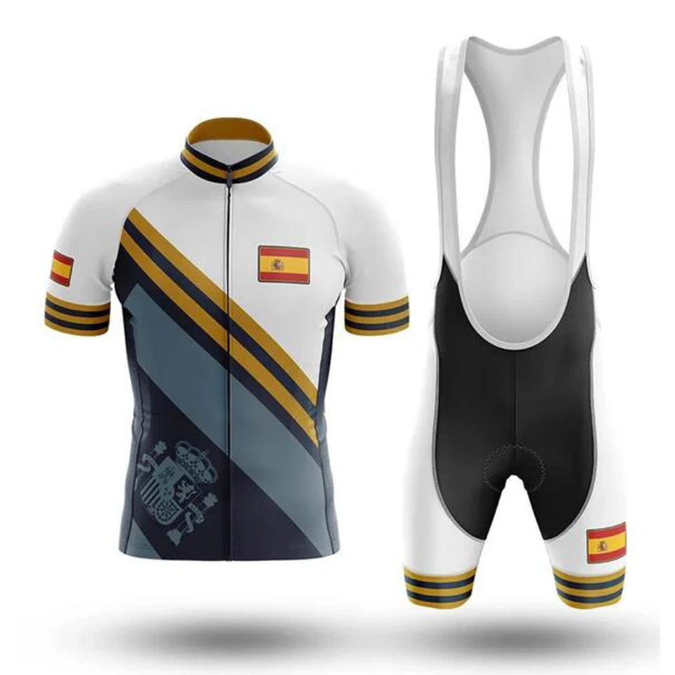2022 Spain Summer Cycling Clothing Comfortable Racing Bicycle Clothes Suit Quick-Dry MTB Bike Jersey Set Ropa Ciclismo | Спорт и