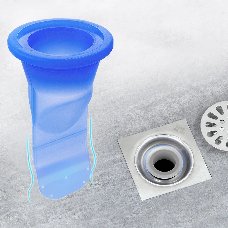 Deodorization Bathroom Silicone Sink Strainer Shower Channel Drain Anti-odor Backflow Filter Insect Control Odor Stopper Tool |