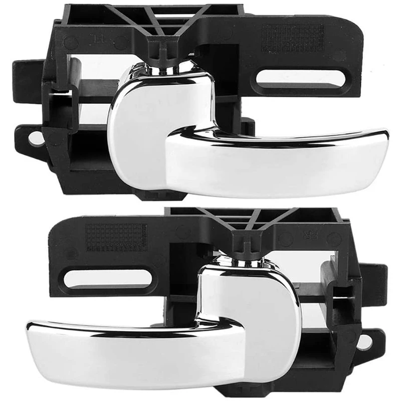 4X Door Handle Interior Inner Chrome Left Right for Nissan Qashqai J10 2007-2013 80670JD00E 80671JD00E