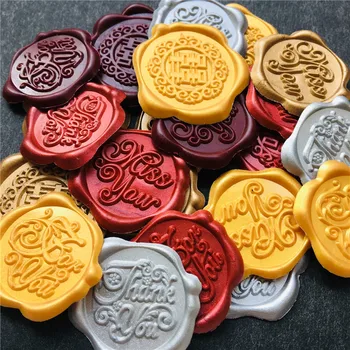 

Vintage Wax Seals Sticker Self Adhesive Seal Wax Tags Sealing Wax Stamp Stickers for Wedding Invitation Letter Decoration