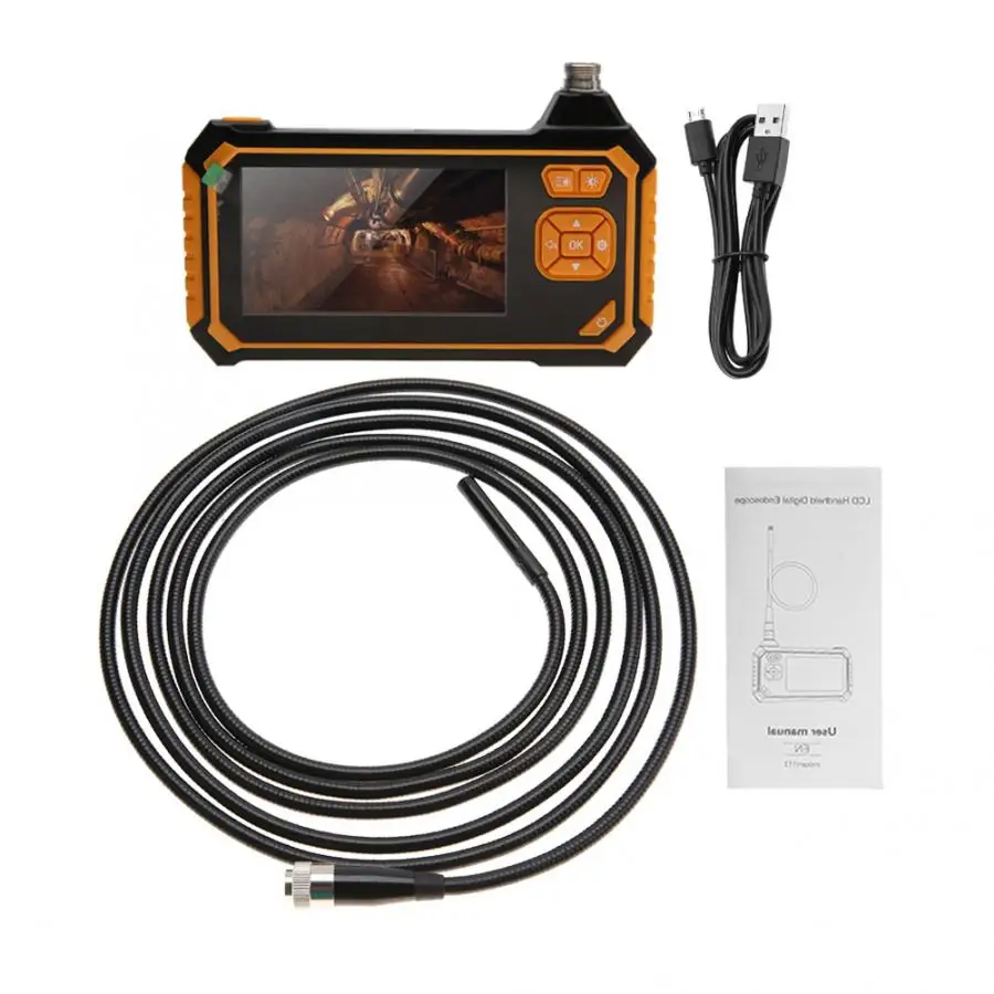 

Endoscope Inskam113 4.3-inch LCD Color Screen Handheld Industrial Home Endoscopes with 6 LEDs Endoscope Camera