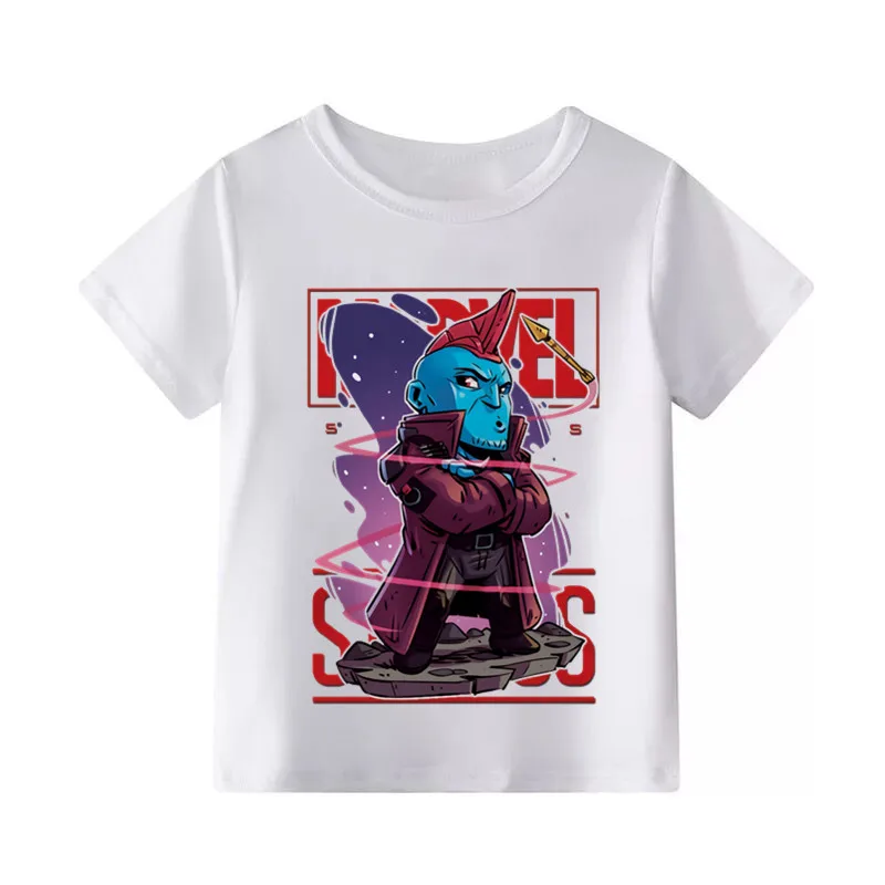 New Marvel Avengers/Captain/America/Spiderman/Thor Cartoon Children's T-shirt Boys Girls Funny T Shirt Kids Clothes
