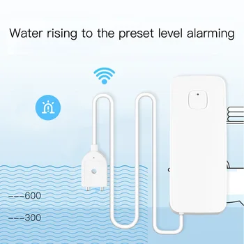 

NEW Smart Flood Sensor Water Leakage Detector Flood Overflow Alert Security Alarm System Tuya WiFi Smart Life App Remote Control