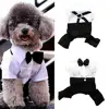 Dog Bow Tie Suit Wedding photo Fake two-piece shirt suit Teddy puppy clothes Cloth Stylish Pet Clothes Dog Clothing Dog T Shirt
