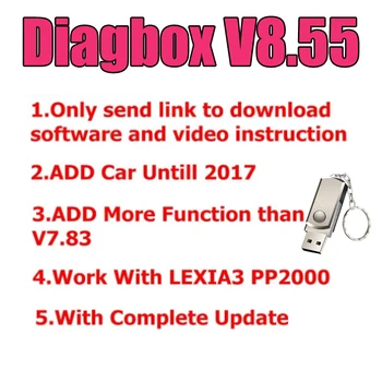 Aggiornamento Diagbox V8.55 V7.83 Udisk auto diagnostica Citroen per Peogeot per Lexia3 PP2000 lexia-3 Diagbox 8.55 aggiungere auto fino a 2017