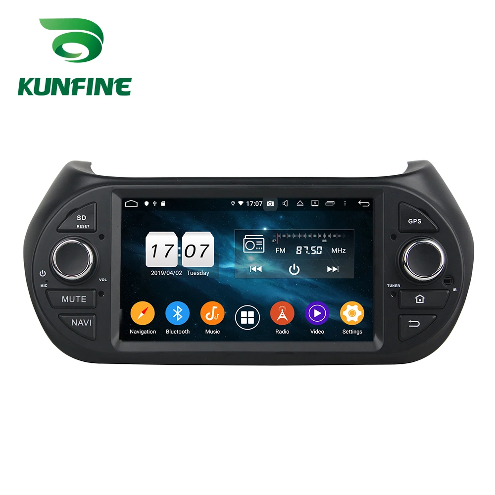 Excellent Android 9.0 Octa Core 4GB RAM 64GB Rom Car DVD GPS Multimedia Player Car Stereo for Fait Fiorino 2008-2016  Deckless Radio 4