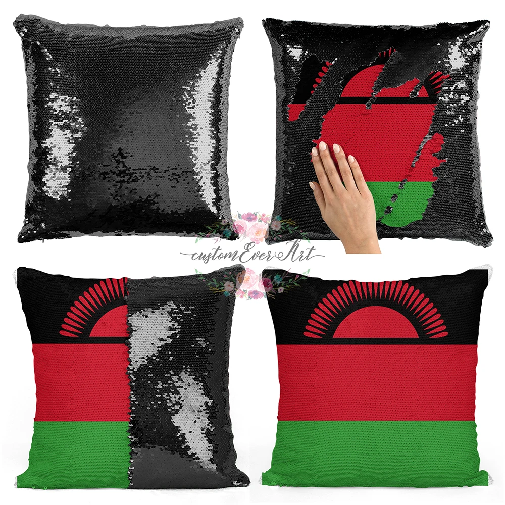 

Malawi Personalized custom picture pillow coverï¼Œhome pillow reversible mermaid sequin pillow case cover