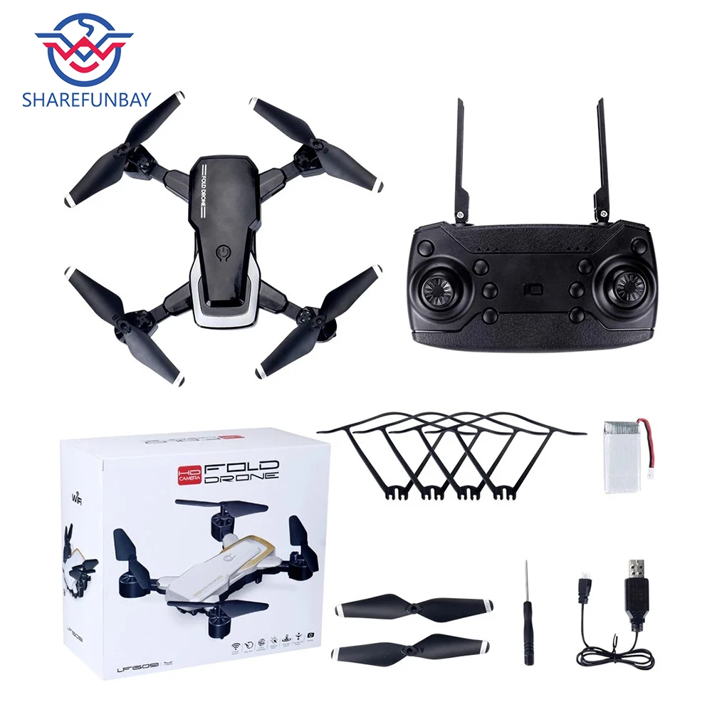 Дрон LF609S складной WiFi Радиоуправляемый вертолет FPV с поддержкой высоты Безголовый режим с одной кнопкой возврата на Квадрокоптер квадрокоптер с камерой квадрокоптер с камерой профессиона квадракоптер аккумулятор