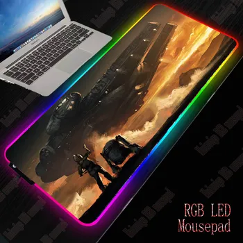 

XGZ Star Wars Large LED Light RGB Waterproof Gaming Mouse Pad USB Wired Gamer Mousepad Mice Mat 7 Dazzle Colors for Computer PC