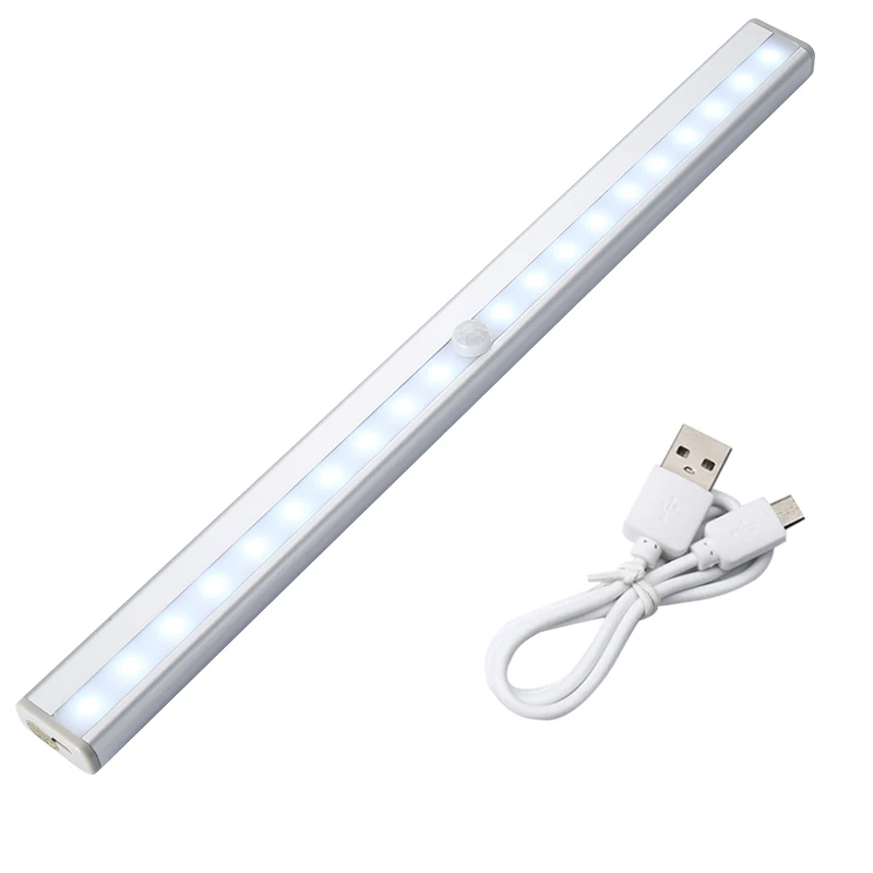  10/20 LED Under Cabinet Light Motion Sensor Lamp lighting for Wardrobe Cupboard Closet Kitchen USB  - 33002168100