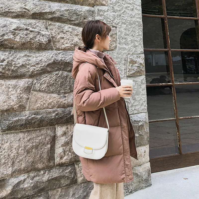 

Cotton Coat Women's Mid-length Winter New Style Cotton-padded Jacket INS down Coat over-the-Knee Loose-Fit BF Cotton-padded Clot