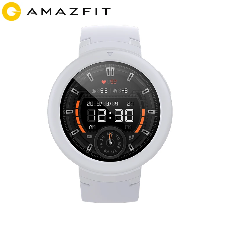 Смарт-часы Huami Amazfit Verge Lite, 3 gps, водонепроницаемые, для воспроизведения музыки, вызова, ответа на сообщение, пуш-ап, пульсометр, спортивные Смарт-часы - Цвет: white