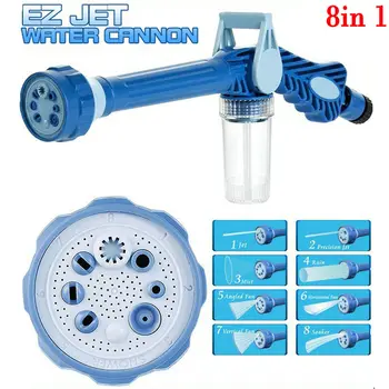 

Washing Tool 8 in 1 Jet Spray Gun Soap Dispenser Garden Watering Hose Nozzle Dispenser Pump Spray Gun Car Washer Clean