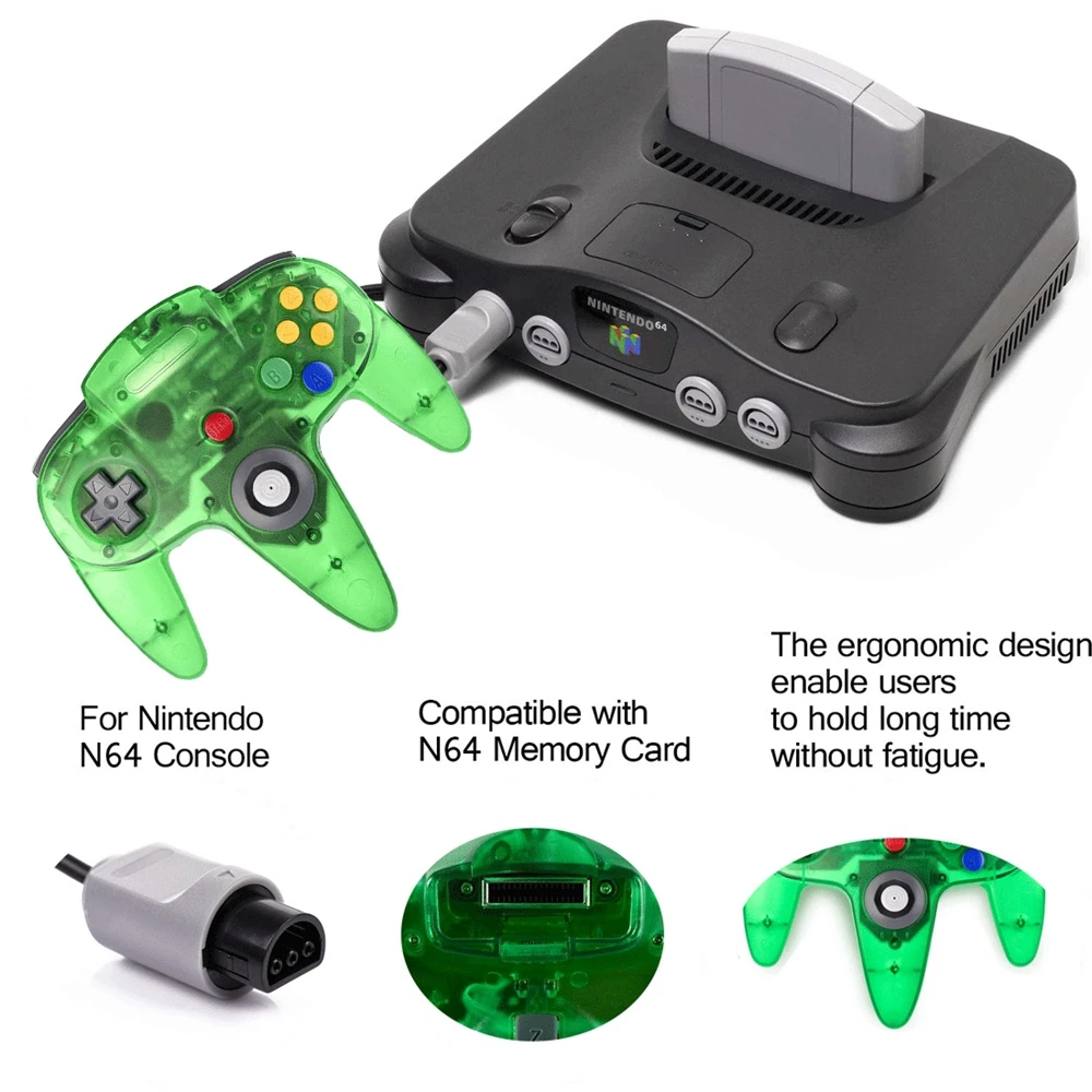 Lots2/set N64 Ʈѷ, Ŭ  N64 64 Ʈ  е ̽ƽ, Ʈ 64   ֿܼ