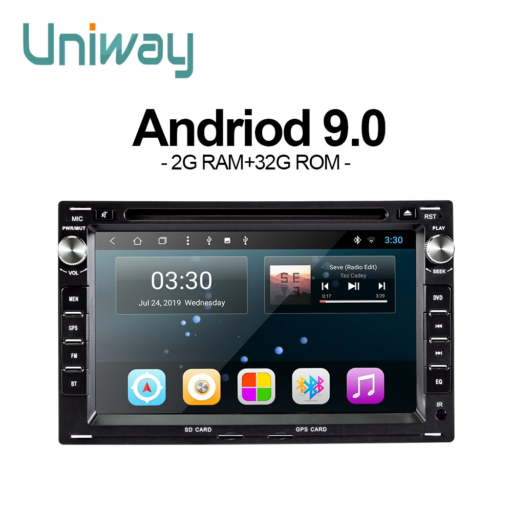 Uniway LXLY7090 android 9 0 автомобильный dvd для старого VW Transporter T4/T5 Bora Passat Mk5 Golf Mk4 Polo Jetta volkswagen