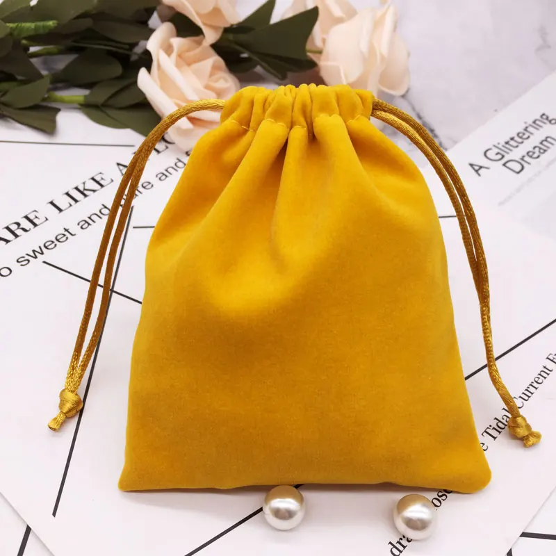 

100pcs/lot CBRL small velvet jewelry pouch velvet gift pouch velvet drawstring pouch custom logo toiletry bag