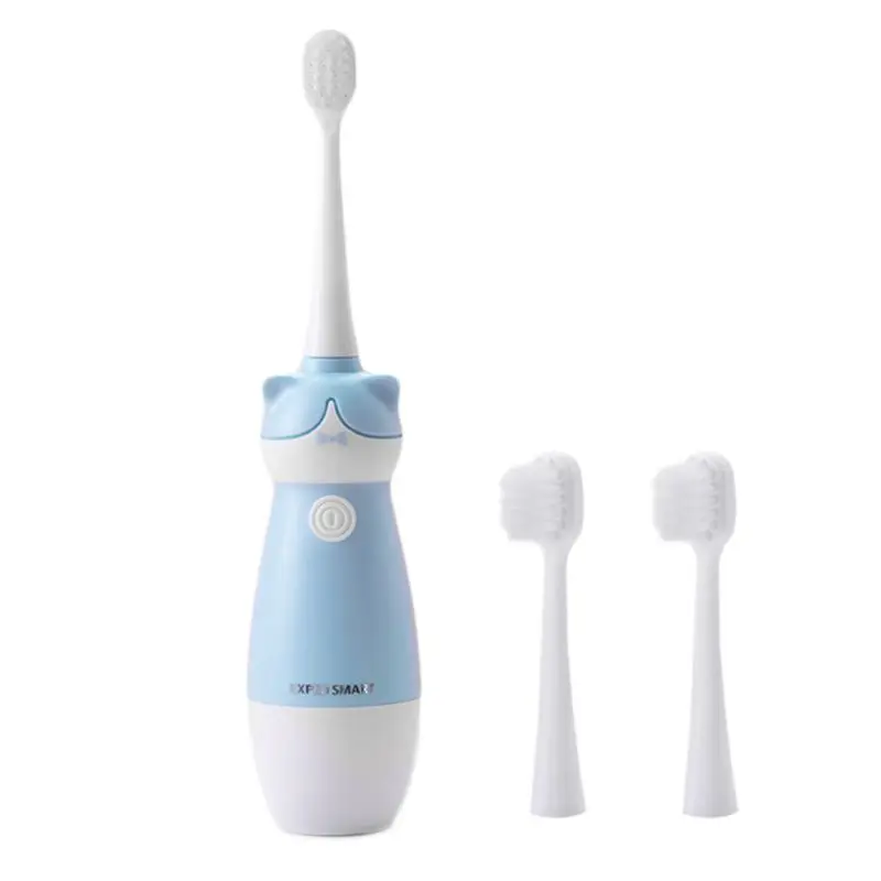 Детская электрическая зубная щетка с маленькой головкой для маленьких девочек и мальчиков, мягкие волосы, зубные щетки со звуком, водонепроницаемая Нескользящая ручка