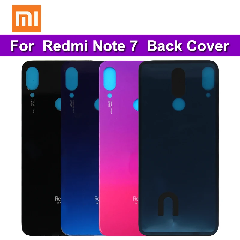 Задняя крышка аккумулятора для Xiaomi Redmi Note 7 сменные детали задняя инструменты