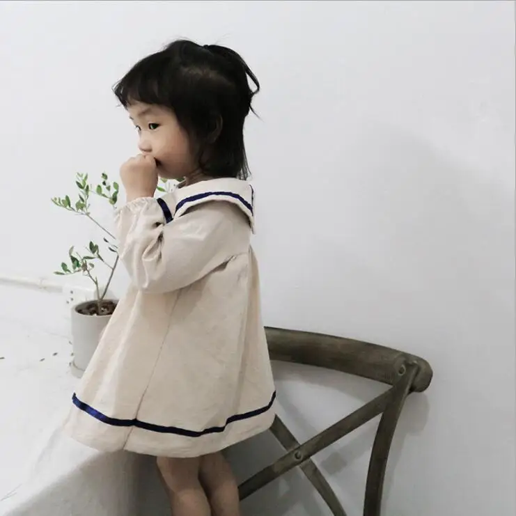 Платье для девочек осеннее модное хлопковое платье для девочек 1-6 лет, HX253