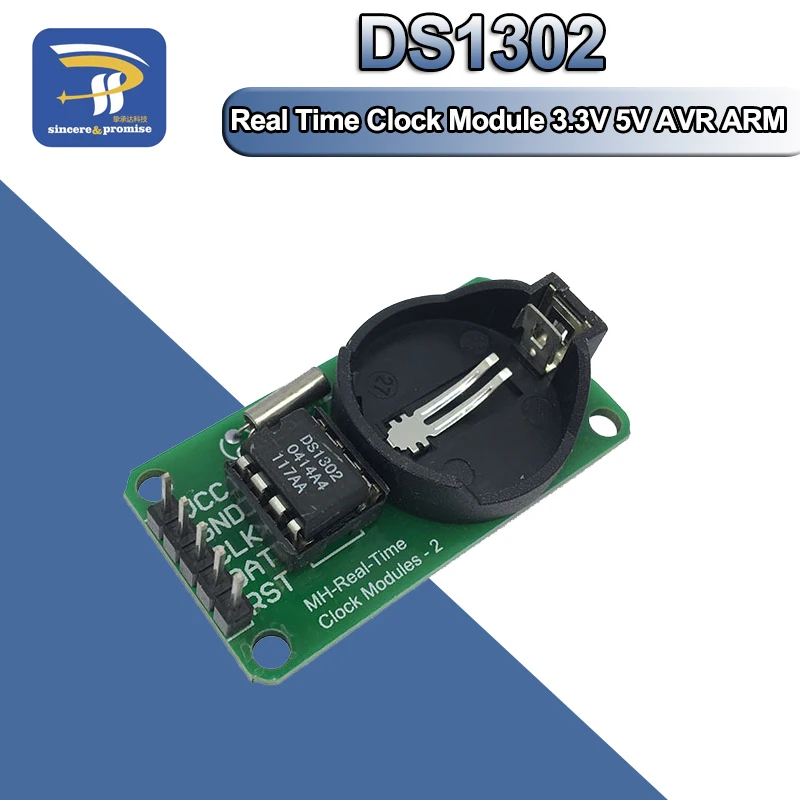 Модуль смарт электроники DS1302 модуль часов в реальном времени 3 В 5 для Arduino CR2032 AVR ARM