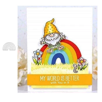 

JC Rainbow Semicircle Metal Cutting Dies for Scrapbooking Craft Cut Die Stencil Background Handmade Album Paper Card Make Decor