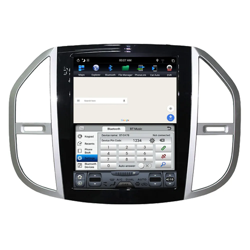 PX6 Android 9,0 автомобильный Радио Tesla вертикальный экран для Mercedes-Benz Vito- аудио плеер In-dash Carplay gps навигация