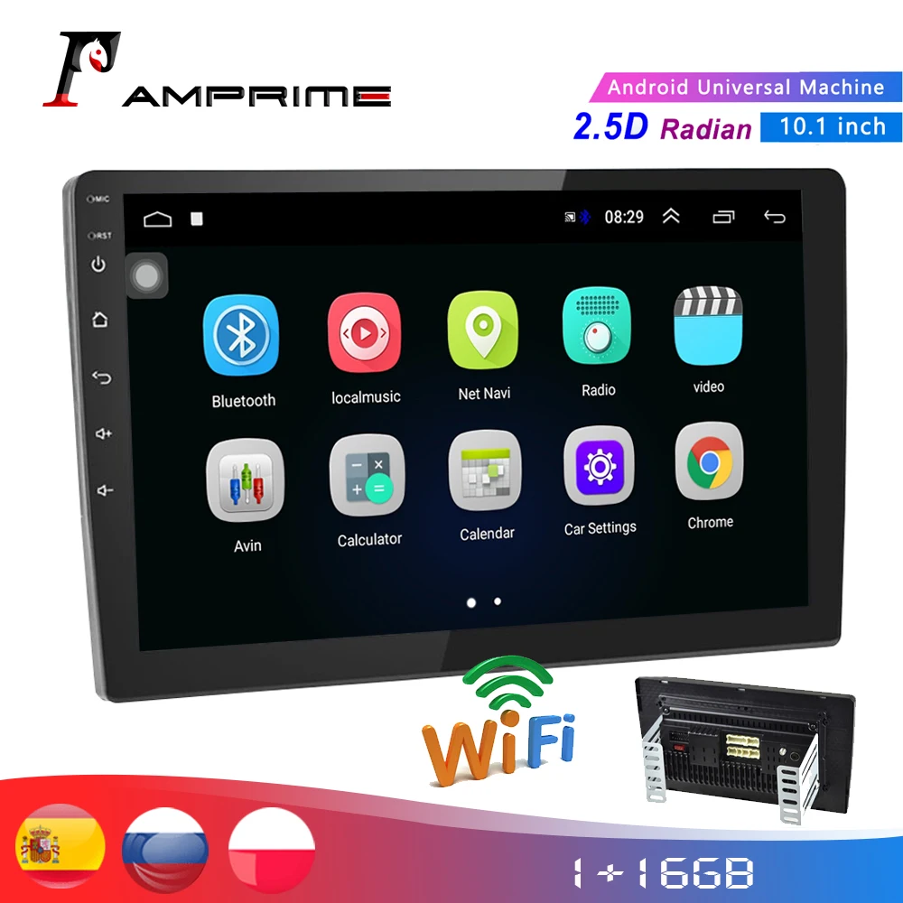 Автомагнитола AMPrmie 2 Din Android 10 1 GPS Wi Fi Bluetooth|Автомобильные радиоприемники| |