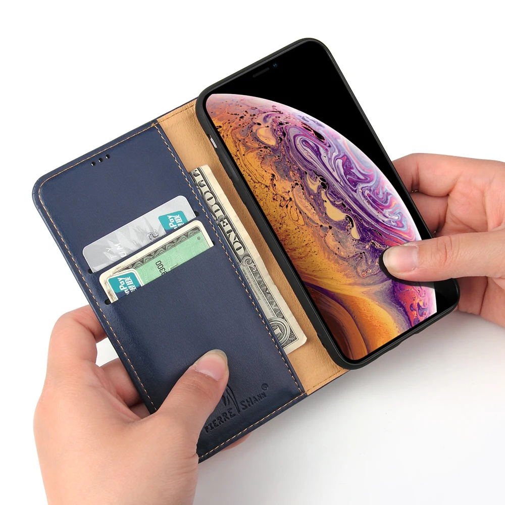 Для iPhone Xs Max XR X iPhone8 7 Plus PU кожаный кошелек противоударный чехол защитный для