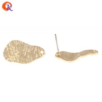 

Cordial Design 50Pcs 12*24MM Jewelry Accessories/Earrings Making/Wave Shape/Gold Color/Zinc Alloy/Earrings Stud/Earring Findings