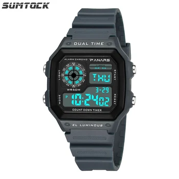 

SYNOKE Shock Military Digital Watch Men LED Digital Electronic Movement 50M Waterproof Sport Watch Men 2019 reloj hombre lige