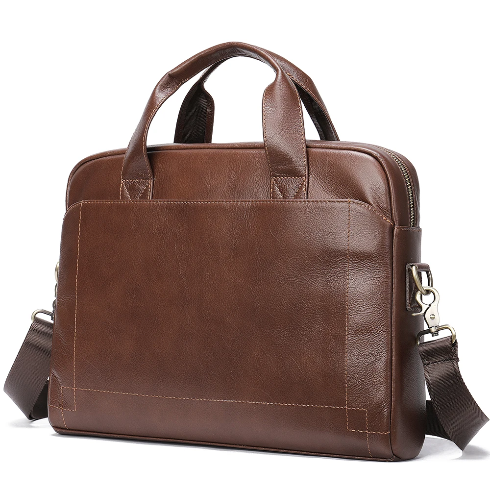 WESTAL Men's Genuine Leather Laptop Bag Briefcase Office Bags Natural Leather Briefcase Porte-Documents Bags leather briefcase,document bag,laptop sleeve bag