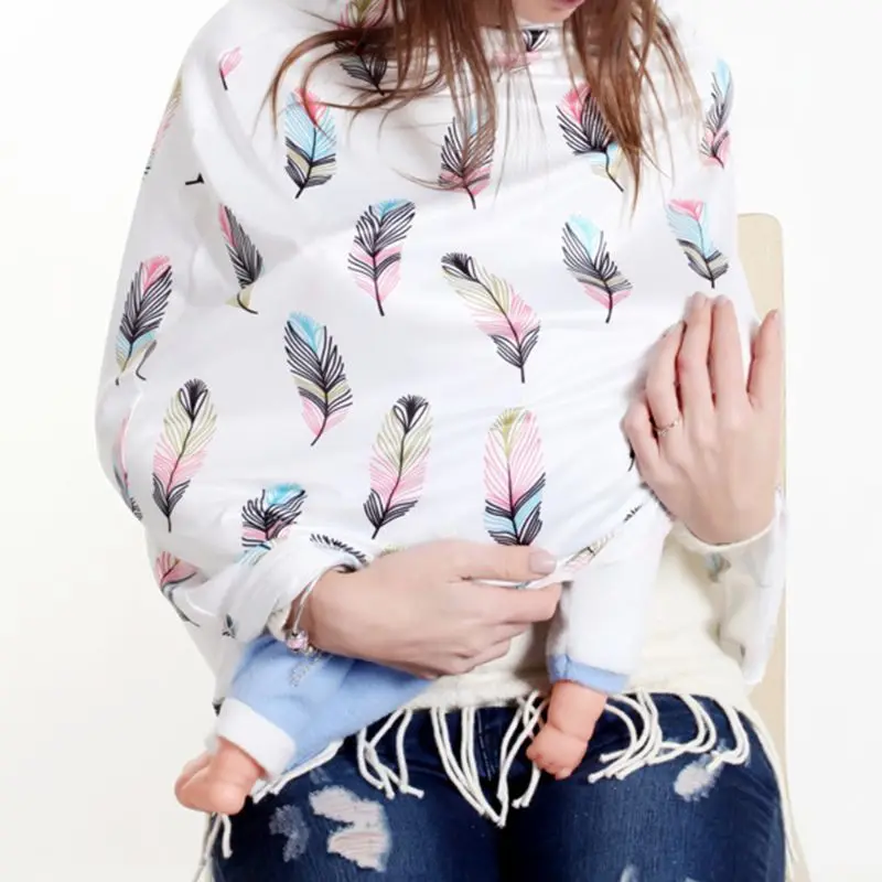 Multi-function Breastfeeding Towel Newborn Infants Care Towel Wrap Printing Car Sunshade Baby Stroller Cover
