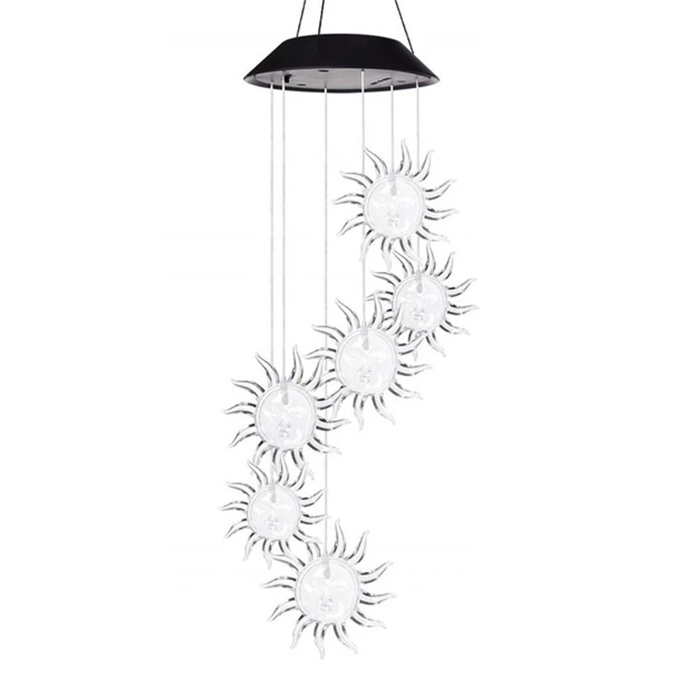 Подвесные струнные лампочки с меняющимся цветом ветровой фонарь-раструб солнечные огни модные креативные домашние уличные Спиннеры Колибри Солнечный цветок - Цвет: Sun Flower